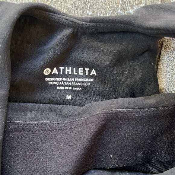 🖤 Athleta Lot Bundle 2 Crop Tanks / Bra Top size Small / Medium Black Leopard - Picture 5 of 14